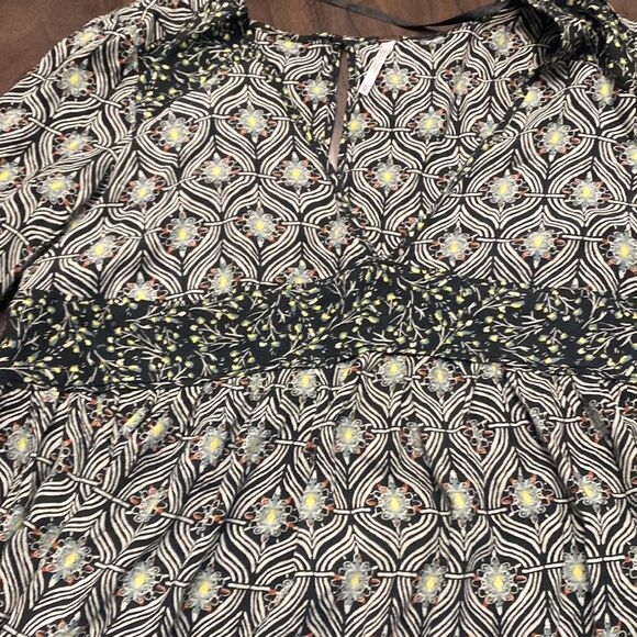 Free People Rolling Hills Tunic Printed Babydoll Top - Picture 5 of 7